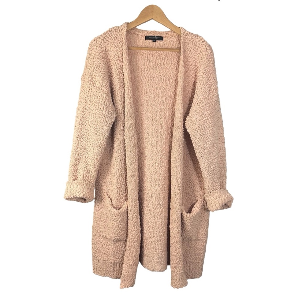 Cozy Long Beige Teddy Cardigan
